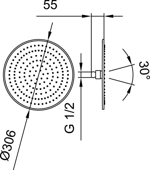 Immagine prodotto Laufen HF504725100000 (1 Tipo di fascio, 12 l/min)