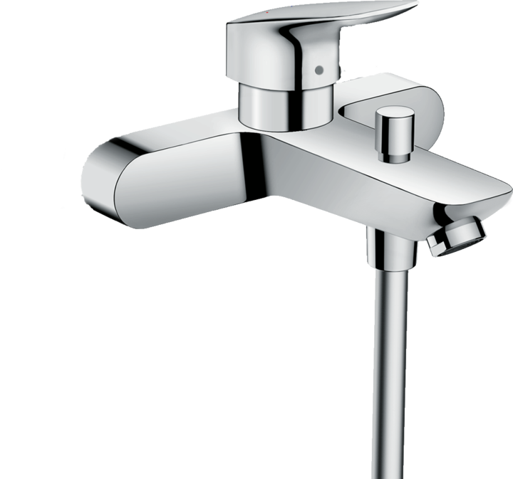Produktbild hansgrohe Logis Einhebel-Wannenarmatur Aufputz mit Stichmass 15,3 cm