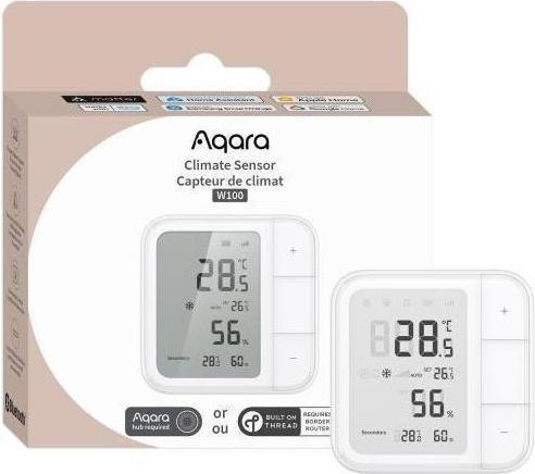 Immagine prodotto Aqara AQAZTH-S04D - Climate Sensor W100 (Zigbee, Matter over Thread)