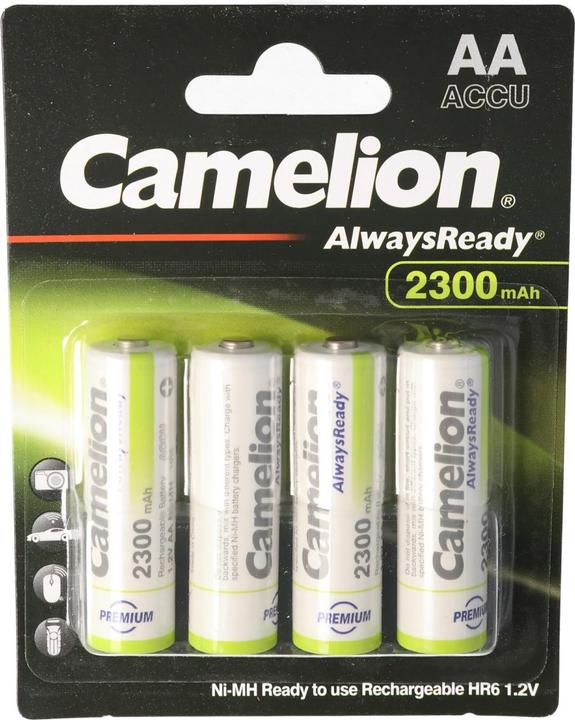 Produktbild Camelion Akku AA, Mignon LR6, HR6, mit bis zu 2300mAh in 4er Blisterverpackung (AA, 2300 mAh)