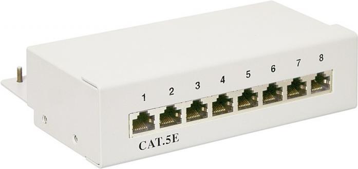 M-Cab Patch Panel, Cat.5e, 8 Port