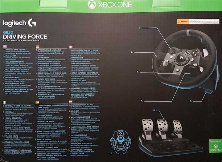 Produktbild Logitech G G920 Driving Force (Xbox, PC) (PC, Xbox One X, Xbox Series X, Xbox One S, Xbox Series S)