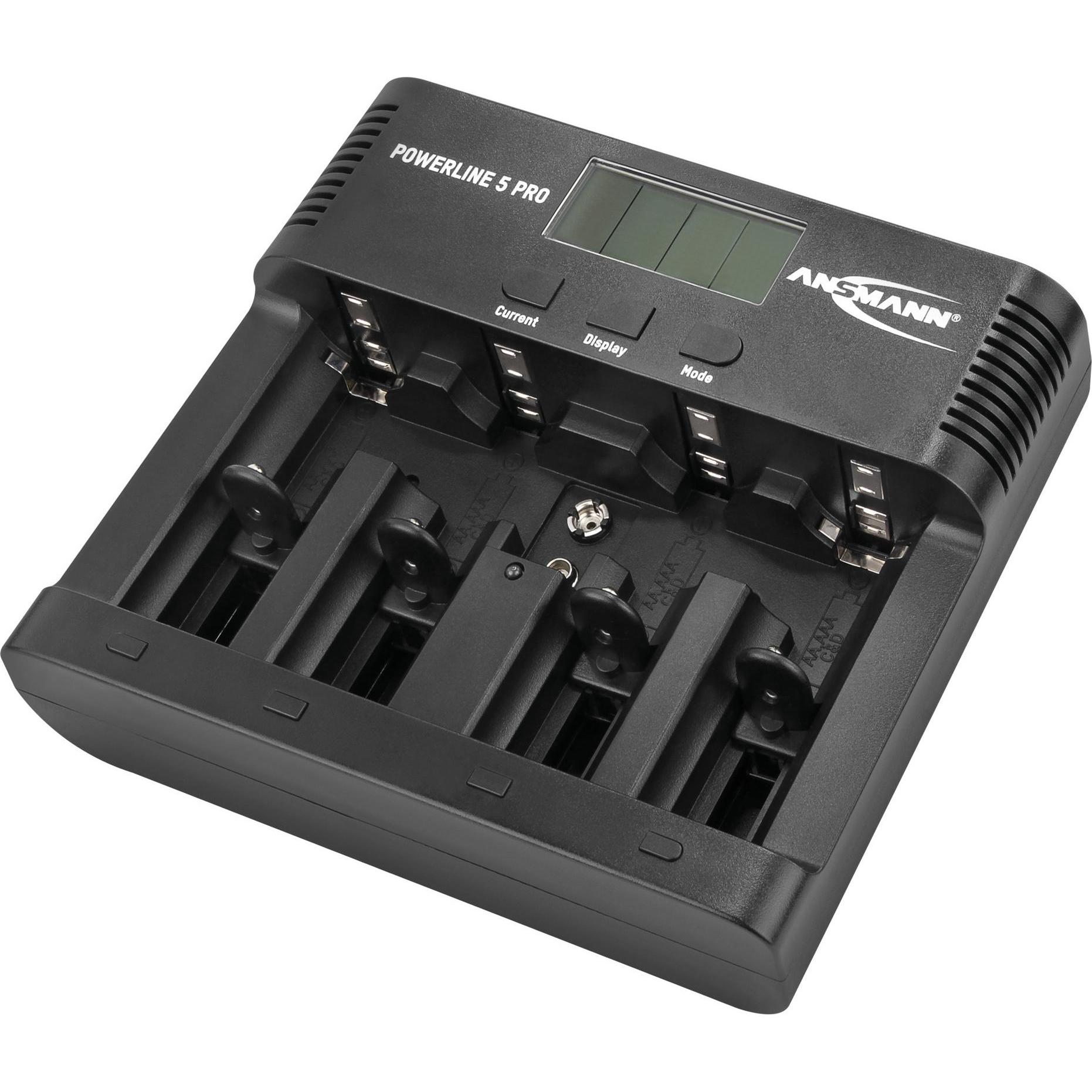 Ansmann Powerline 5 Pro (1 Stk., Ladegerät ohne Akku), Akku Ladegerät