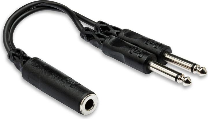 Produktbild Hosa 0.15m 6.35mm/2x6.35mm (0.15 m, 6.3mm Klinkenkabel)