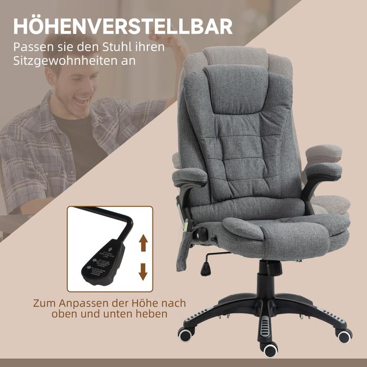 Produktbild Vinsetto Bürostuhl mit Massage- und Wärmefunktion