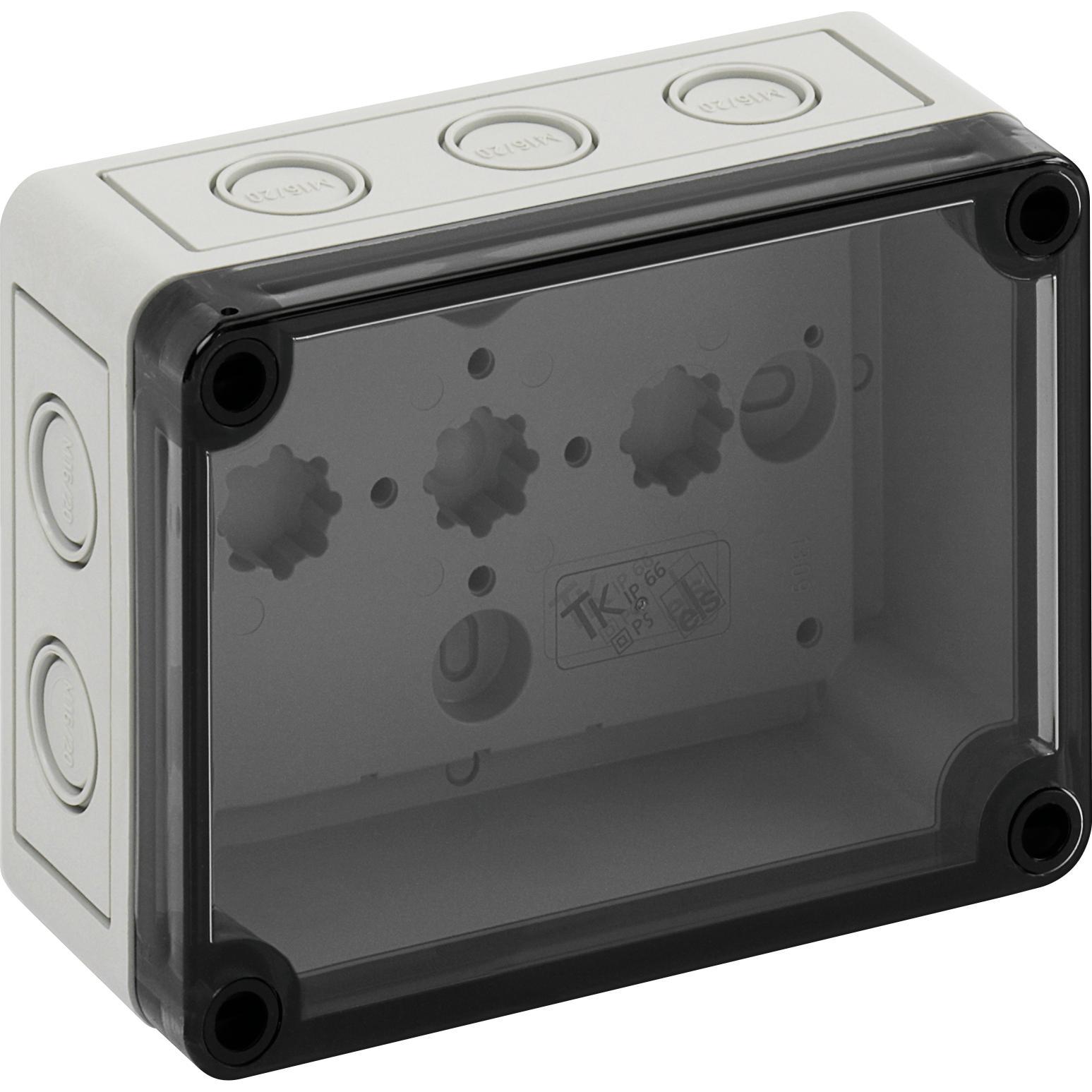 Spelsberg TK Kunststoffgehäuse aus schlagfestem Polystyrol (Gehäuse), Elektronikzubehör + Gehäuse, Grau