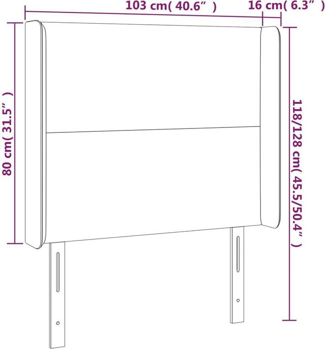 Produktbild VidaXL Raya (103 x 16 x 128 cm)