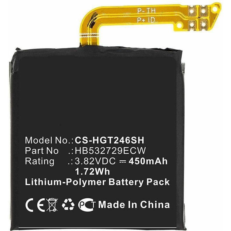 CoreParts Battery for Smartwatch, Smartwatch Zubehör, Schwarz