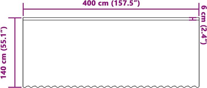 Produktbild vidaXL Spitzenvorhang (400 x 140 cm)