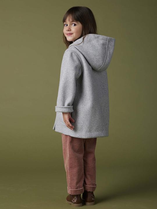 Immagine prodotto Vertbaudet Cappotto da bambina con cappuccio, look in lana (140)