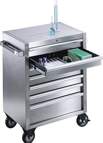 Produktbild kaiserkraft Edelstahl-Schubladenrollwagen (20 kg)
