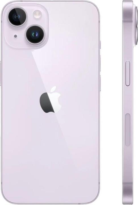 Image du produit Reenova iPhone 14 128GB Purple (128 Go, Violet, 6.10", 12 Mpx, SIM + eSIM, A / Comme neuf)