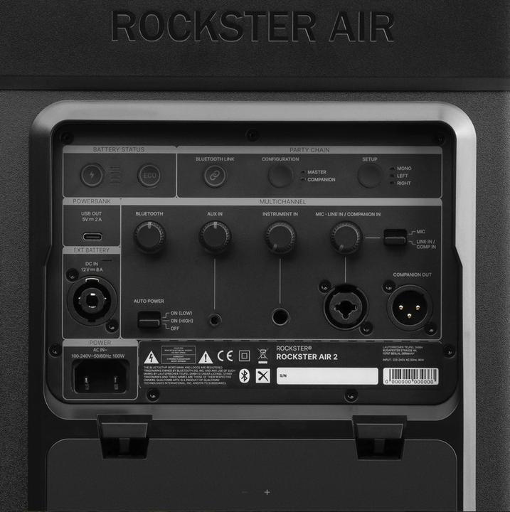 Image du produit Teufel Fender x ROCKSTER AIR 2 Bluetooth Speaker wireless steel black