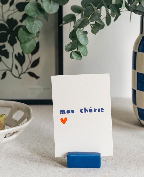 Actual product image Esmée Postcard holder / Business card holder, blue