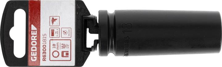 Actual product image Gedore Red red R63001815 Power screwdriver bit 1/2" hexagon 18 mm length 78 mm (18 mm)