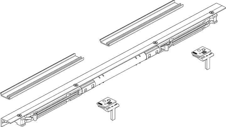 Produktbild Geze Einzugsdämpfung Levolan 60 SoftstopDuo Komplettset beidseitig
