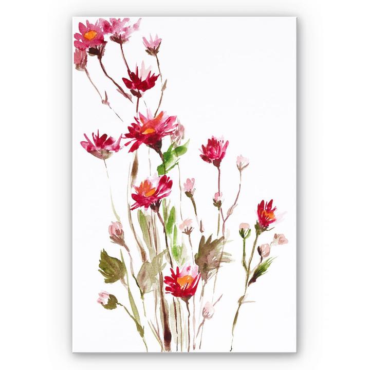 Image du produit Trenddeko Fleur sauvage illustrée (40 x 60 cm)
