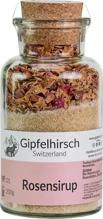 Actual product image Gipfelhirsch Rose syrup (200 g)
