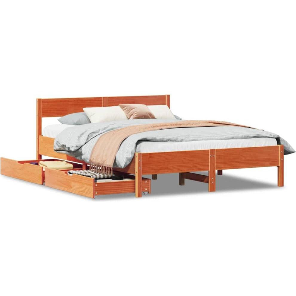 VidaXL, Bett, Bett ohne Matratze (150 x 200 cm)