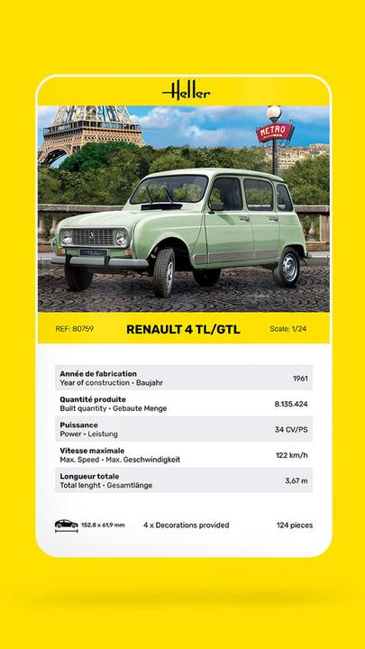 Actual product image Heller Renault 4TL/GTL