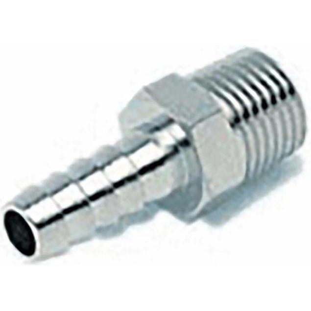 RS PRO, Raccordo per tubo flessibile, MALE HOSE ADAPTOR - BSPT 10-1/4 (10 mm)