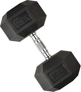 Sko Hex rubber dumbbell 30kg (1 x 30 kg)