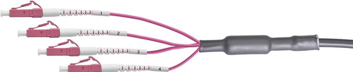 Produktbild LogiLink LWL Trunkkabel U-DQ(ZN)BH, 4 Fasern Multimode OM4, LC/UPC - LC/UPC, 120 m (120 m)