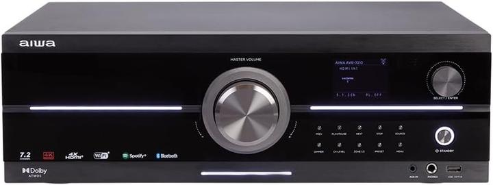 Immagine prodotto Aiwa Récepteur audio-vidéo 7.2 canaux Dolby Atmos, streaming Spotify, AirPlay 2, Bluetooth, 4K UHD (7.2 canali, FM)