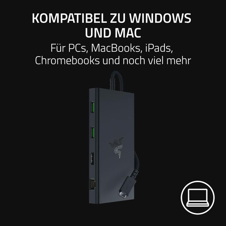 Actual product image Razer USB-C Dock (USB-C, 11 ports)