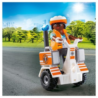 Actual product image Playmobil Rescue balance scooter (70052, Playmobil City Life)