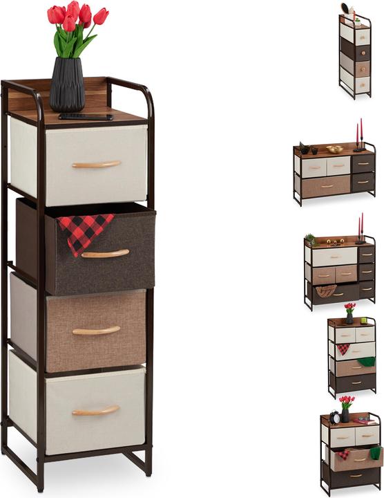 Produktbild Relaxdays Schubladenschrank (31 x 31.5 x 99.5 cm)