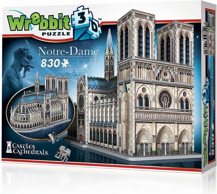 Image du produit Wrebbit 3D Castles & Cathedrals: Notre-Dame de Paris (830 Pièces) (830 pièces)