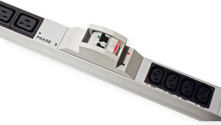 Produktbild Bachmann IT PDU ALU 1HE 24x C13 6x C19 2LS CEE 3x32A rot