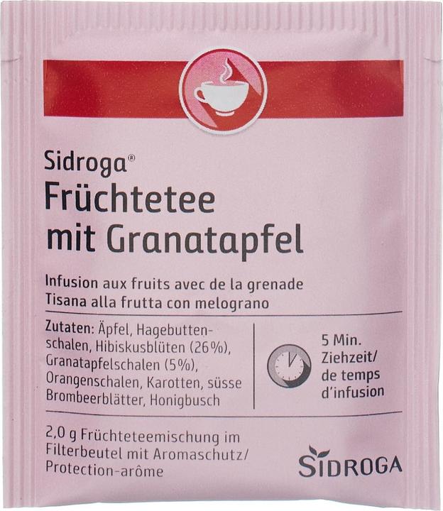 Produktbild Sidroga Früchte mit Granatapfel Tee Beutel Btl (40 g)