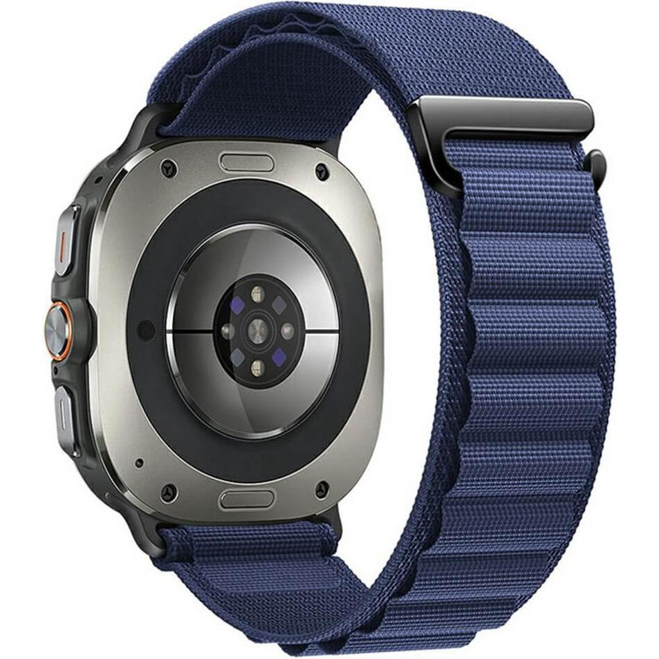 Cover-Discount Galaxy Watch Ultra (47mm) - Nylon Stoff Ersatz Armband (Nylon, Galaxy Watch Ultra), Uhrenarmband, Blau