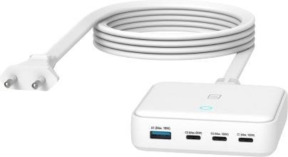 Actual product image Tucano MA-DEGAN100-EU-W, Indoor, AC, 1.5 m, White (100 W, 4 ports)