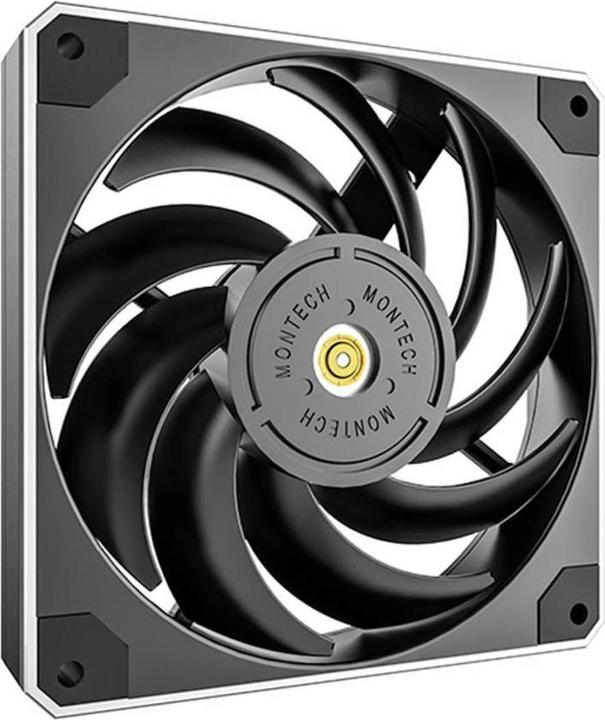 Produktbild Montech Metal120 PWM Lüfter - 120 mm, schwarz (120 mm, 1 x)