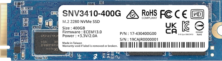 Actual product image Synology SNV3410-400G (400 GB, M.2 2280)