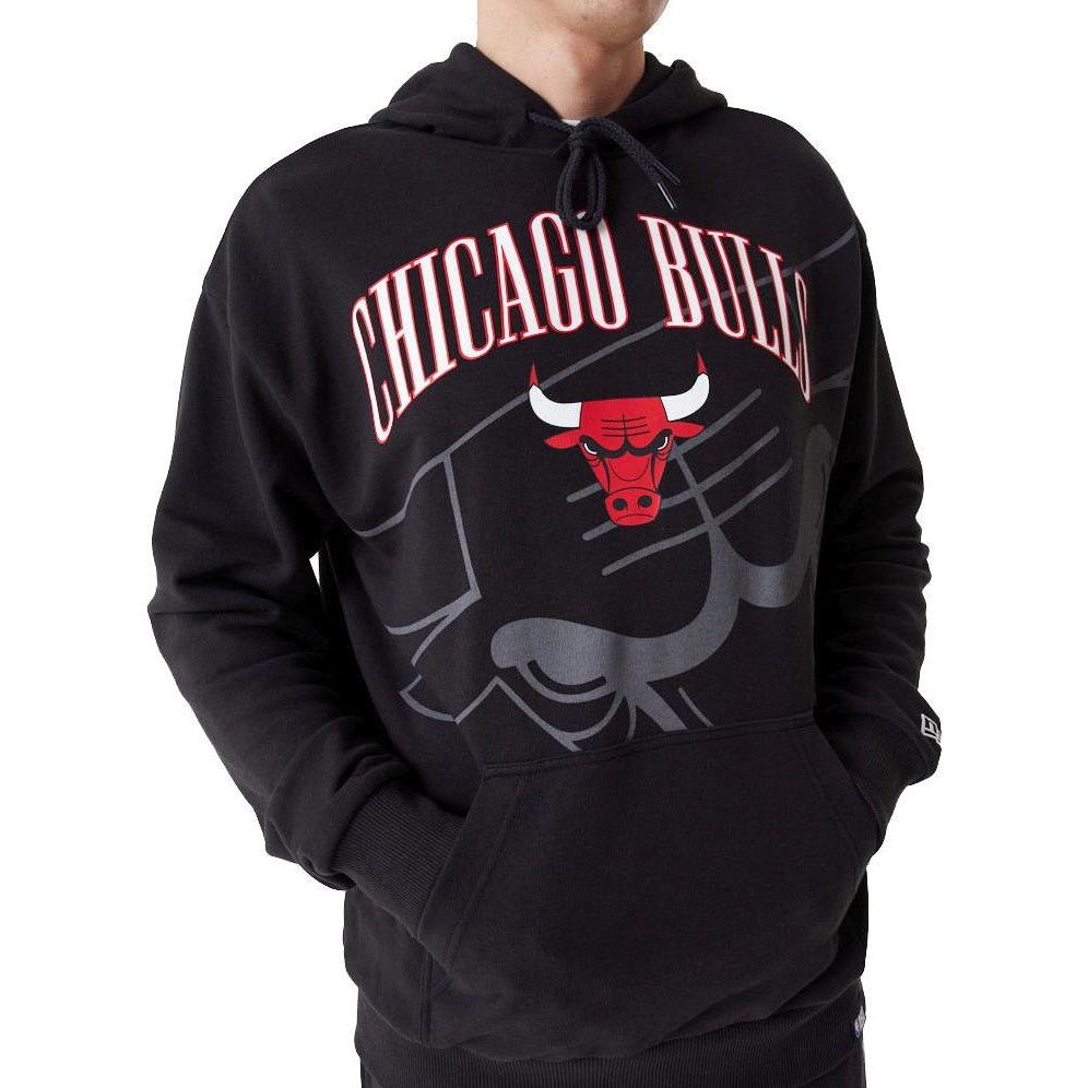 New Era, Herren, Pullover, NBA Fleece Hoody - SHADOW LOGO Chicago Bulls - XL, Schwarz, (XL)