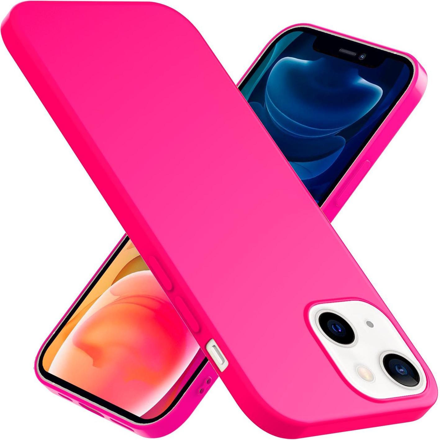 Nalia Neon Silikon Handyhülle (Apple iPhone 13), Smartphone Hülle, Pink