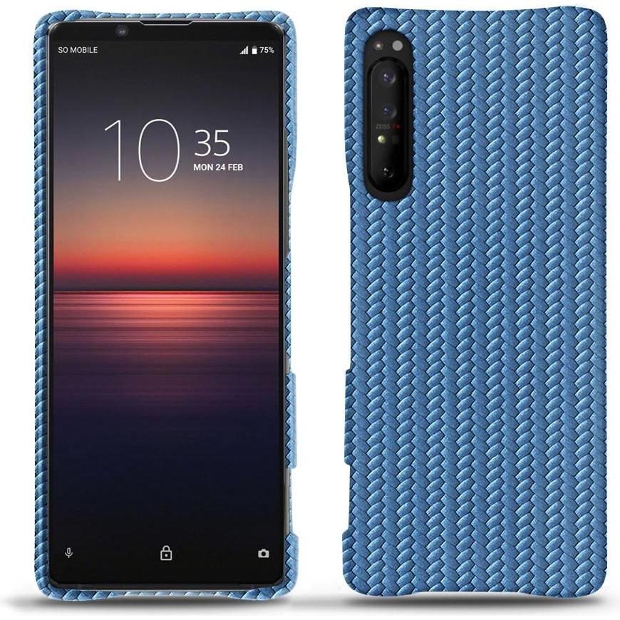 Thumbnail - Noreve Lederschutzhülle (Sony Xperia 1 II), Smartphone Hülle, Blau