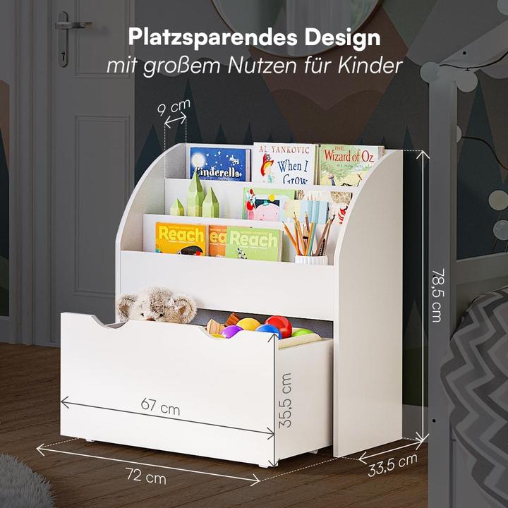 Actual product image Bellabino Children's bookshelf with drawer