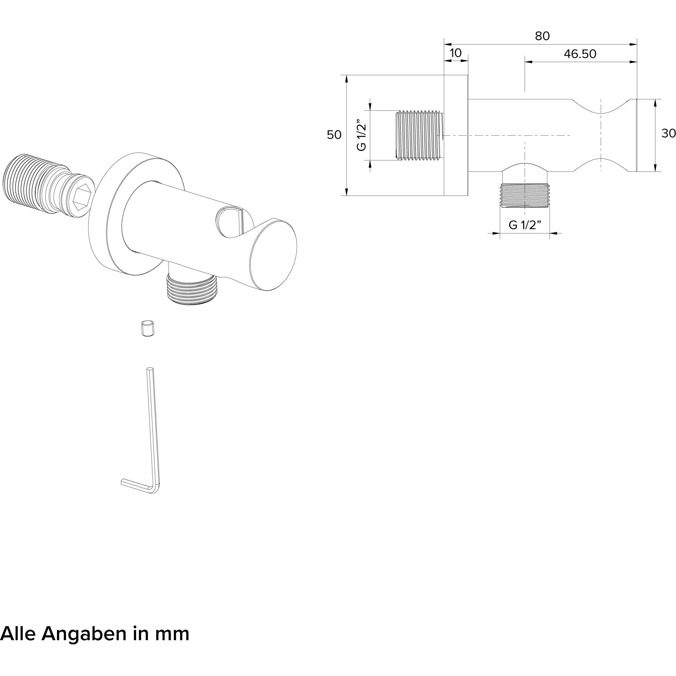 Thumbnail - Chris Bergen, Badarmatur, Wandanschlussbogen