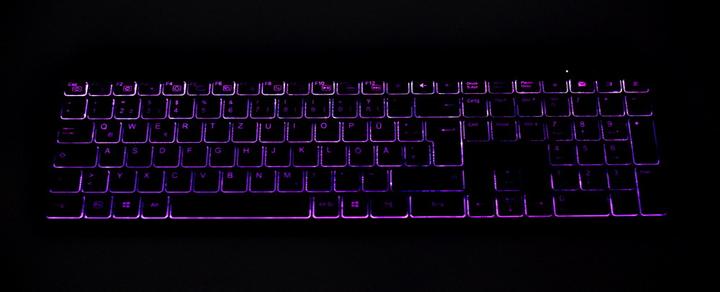 Actual product image Gembird KBS-ECLIPSE-M500 Backlight Pro Business Slim wireless desktop set US layout black (US, Cable)