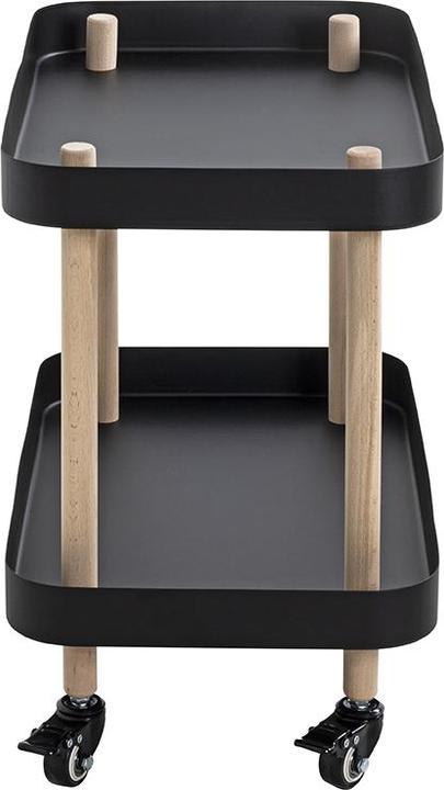 Image du produit HAKU Möbel Table d'appoint sur roulettes (30 x 50 x 47 cm)