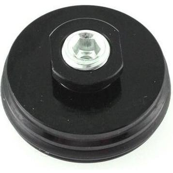 Fox Service Set: Reservoir End Cap Assembly: 2007 Non Adjust, Wire Ring, Black Ano III SH (813-00-059-KIT)