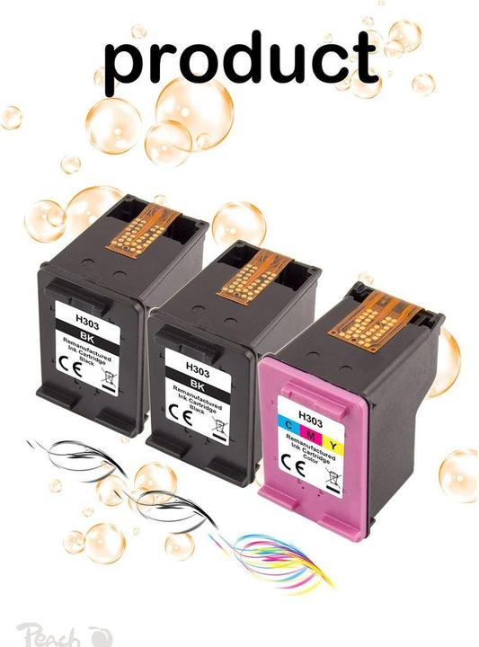 Image du produit Peach Tête d'impression No.303 PEA, MultiPackPlus, 3YM92A, comp. (C, CF, M, Y)