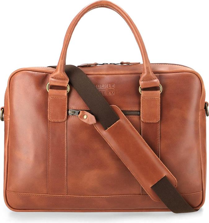 Buckle & Seam Serviette Everett Cognac/Dots (16")