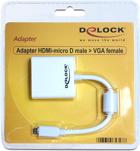 Image du produit Delock Micro HDMI vers (VGA, 25 cm)