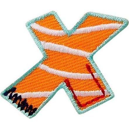 Mono Quick Buchstabe X, Applikationen, Mehrfarbig